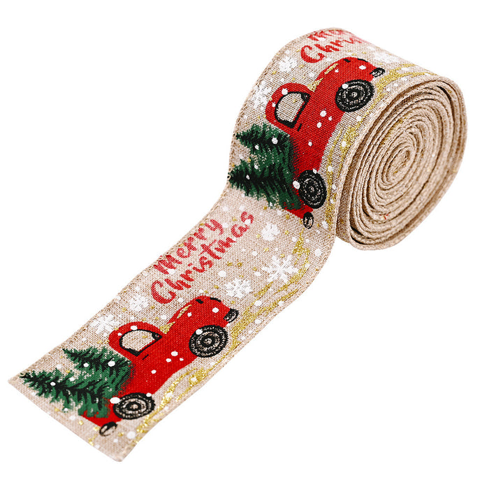 Car & Christmas Tree Ribbon DECOR Jessie Knowles