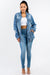 American Bazi Button Up Distressed Denim Jacket JACKET Jessie Knowles