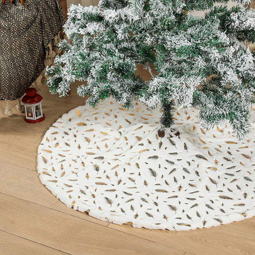 Feather Christmas Tree Skirt DECOR Jessie Knowles