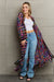 Angel Wings Multicolored Open Front Fringe Hem Cardigan SWEATER Jessie Knowles