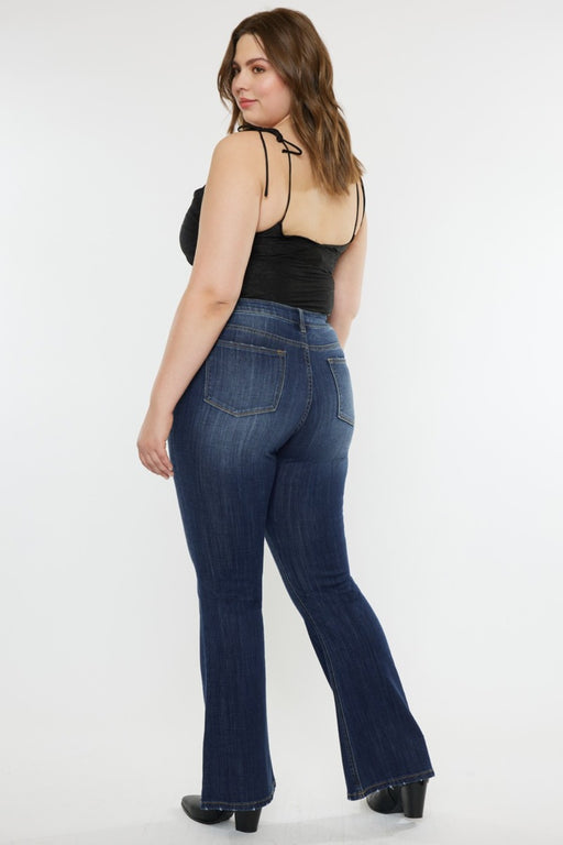 Kancan Full Size Mid Rise Slim Flare Jeans  Jessie Knowles