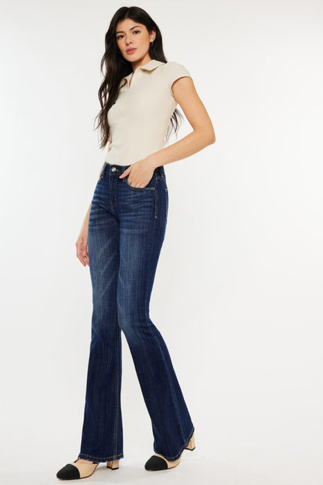 Kancan Full Size Mid Rise Slim Flare Jeans  Jessie Knowles