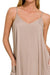 Zenana Woven Arc Hem Cami Dress With Flowy Pockets DRESSES Jessie Knowles