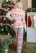 Christmas Element Round Neck Top and Pants Lounge Set  Jessie Knowles