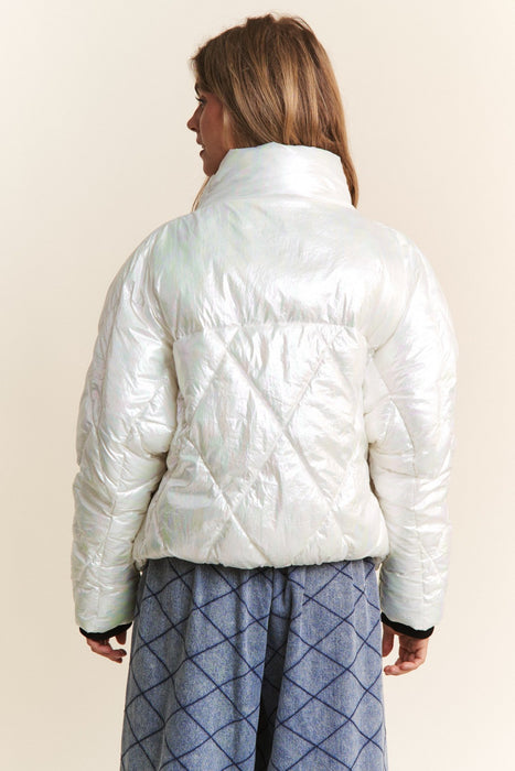 J.NNA Quilted Mock Neck Puffer Jacket  Jessie Knowles