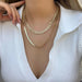 18K Gold-Plated Double Layered Necklace ACCESSORIES Jessie Knowles