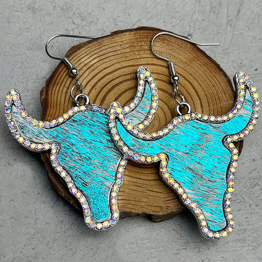 Rhinestone Bull Earrings  Jessie Knowles