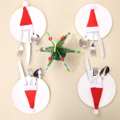 20-Piece Christmas Hat Cutlery Holders DECOR Jessie Knowles