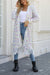 Angel Wings Multicolored Open Front Fringe Hem Cardigan SWEATER Jessie Knowles