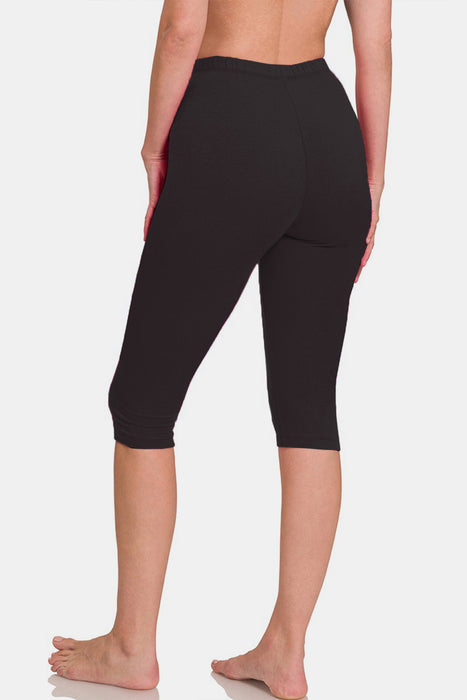 Zenana Full Size High Waist Capris  Jessie Knowles