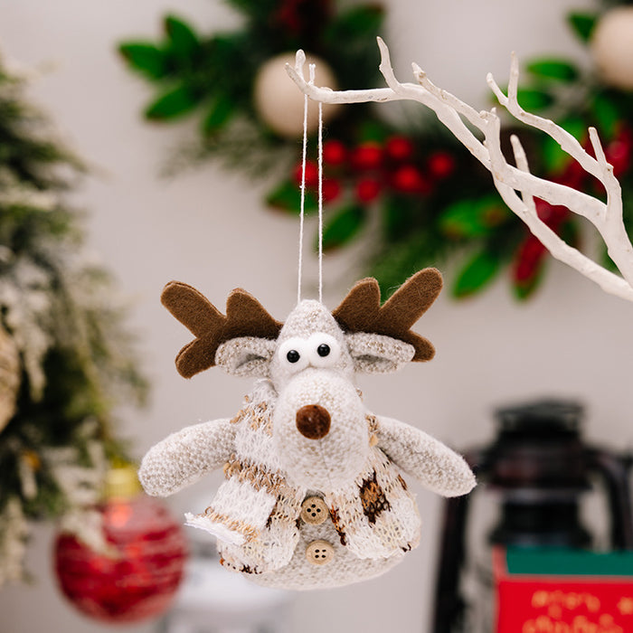 Santa Snowman Reindeer Hanging Ornament  Jessie Knowles