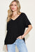 Basic Bae Full Size Bamboo Slit V-Neck Short Sleeve T-Shirt  Jessie Knowles