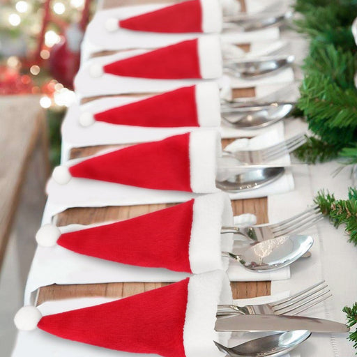 20-Piece Christmas Hat Cutlery Holders DECOR Jessie Knowles