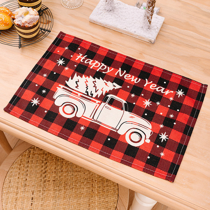 Assorted 2-Piece Plaid Placemats DECOR Jessie Knowles