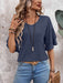 V-Neck Half Sleeve Blouse  Jessie Knowles