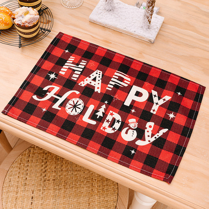 Assorted 2-Piece Plaid Placemats DECOR Jessie Knowles