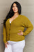 Zenana Kiss Me Tonight Full Size Button Down Cardigan in Chartreuse  Jessie Knowles