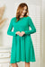 Zenana Full Size Long Sleeve Flare Dress with Pockets  Jessie Knowles