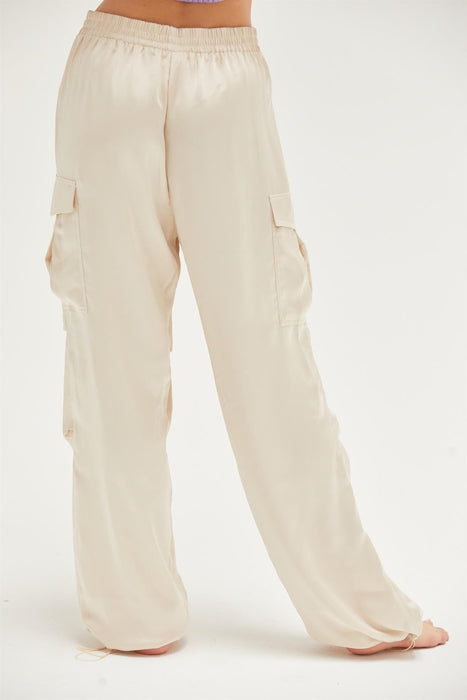 HYFVE Approach Satin Drawstring Hem Cargo Pants  Jessie Knowles