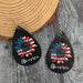 PU Leather Sunflower Teardrop Shape Earrings ACCESSORIES Jessie Knowles