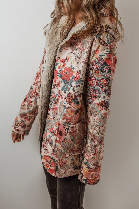 Printed Long Sleeve Hooded Jacket  Jessie Knowles