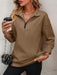 Mandy Zip-Up Dropped Shoulder Sweatshirt  Jessie Knowles