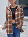 Ivy Lane Plaid Button Up Long Sleeve Hooded Jacket  Jessie Knowles