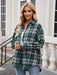 Mandy Pocketed Plaid Collared Neck Long Sleeve Shirt  Jessie Knowles