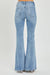 Risen Full Size High Rise Frayed Hem Flare Jeans  Jessie Knowles