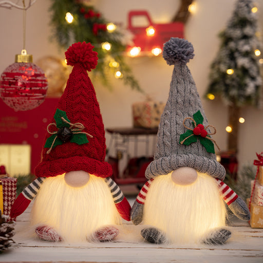 Light-Up Short Leg Faceless Gnome  Jessie Knowles