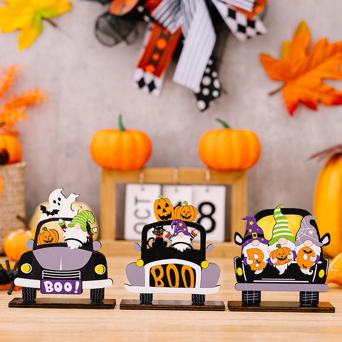 3-Piece Halloween Element Car-Shape Ornaments DECOR Jessie Knowles