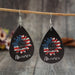 PU Leather Sunflower Teardrop Shape Earrings ACCESSORIES Jessie Knowles