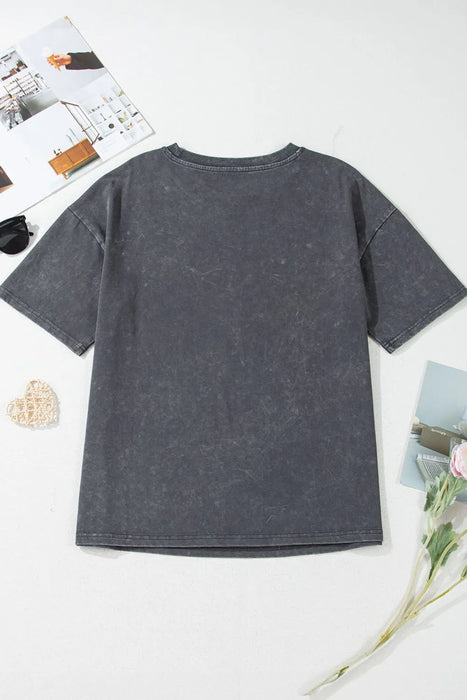 Kindness Butterflies Graphic Mineral Wash Loose Tee TOPS Jessie Knowles