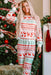 Christmas Element Round Neck Top and Pants Lounge Set  Jessie Knowles