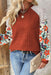 Printed Round Neck Long Sleeve Top  Jessie Knowles