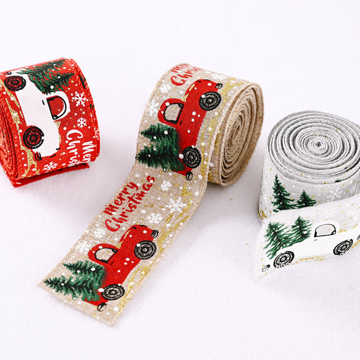 Car & Christmas Tree Ribbon DECOR Jessie Knowles