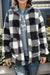 Double Take Full Size Plaid Long Sleeve Hooded Coat  Jessie Knowles