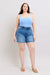 Judy Blue Full Size 2 Button Denim Shorts with Pockets Plus Size BOTTOMS Jessie Knowles