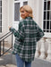 Mandy Pocketed Plaid Collared Neck Long Sleeve Shirt  Jessie Knowles