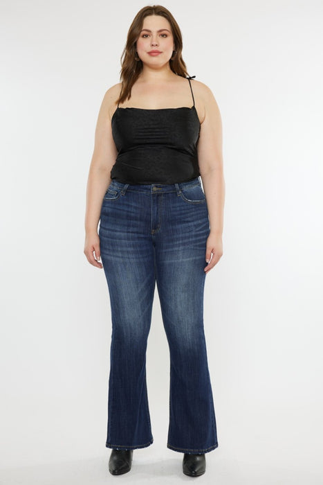 Kancan Full Size Mid Rise Slim Flare Jeans  Jessie Knowles