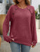 Mandy Decor Button Long Sleeve Ribbed T-Shirt  Jessie Knowles