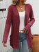 Mandy Open Front Long Sleeve Ribbed Cardigan  Jessie Knowles