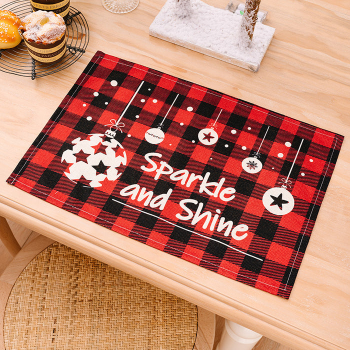 Assorted 2-Piece Plaid Placemats DECOR Jessie Knowles