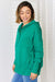 Zenana Half Snap Long Sleeve Hoodie  Jessie Knowles