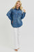 RISEN Full Size Snap Down Long Sleeve Denim Shacket  Jessie Knowles