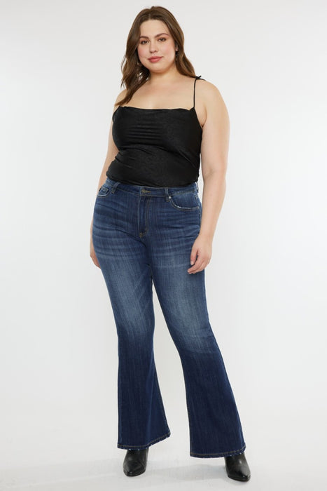 Kancan Full Size Mid Rise Slim Flare Jeans  Jessie Knowles