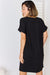 Zenana Full Size Rolled Short Sleeve V-Neck Dress  Jessie Knowles