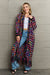 Angel Wings Multicolored Open Front Fringe Hem Cardigan SWEATER Jessie Knowles