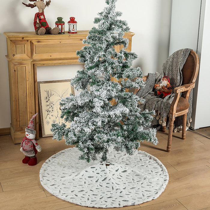 Feather Christmas Tree Skirt DECOR Jessie Knowles