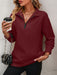 Mandy Zip-Up Dropped Shoulder Sweatshirt  Jessie Knowles